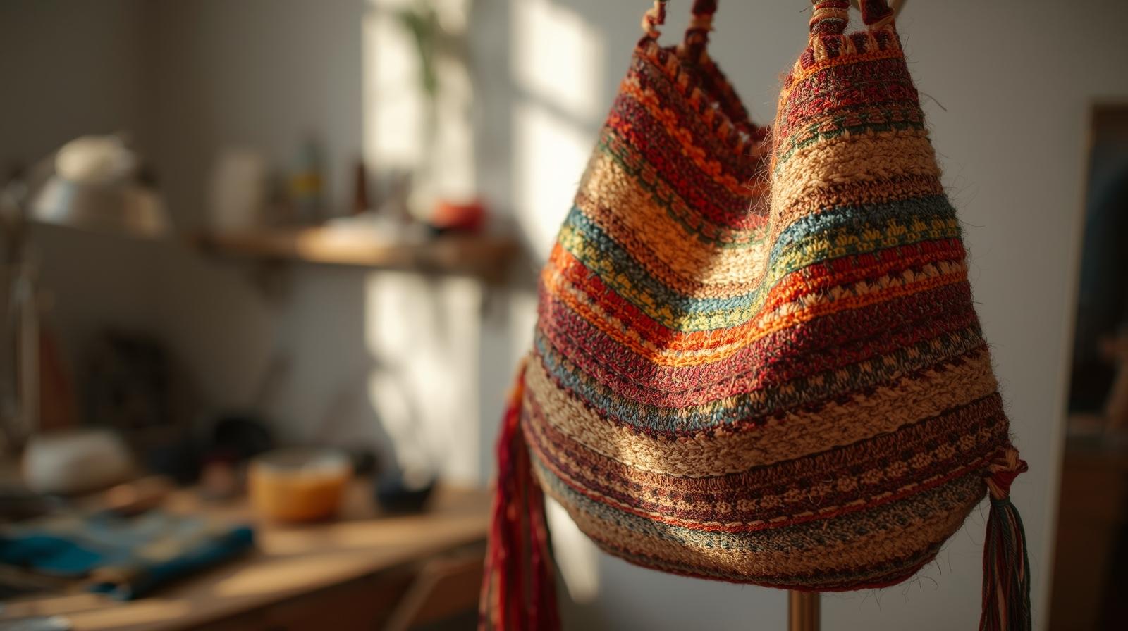 Handwoven Fiber Art Bags