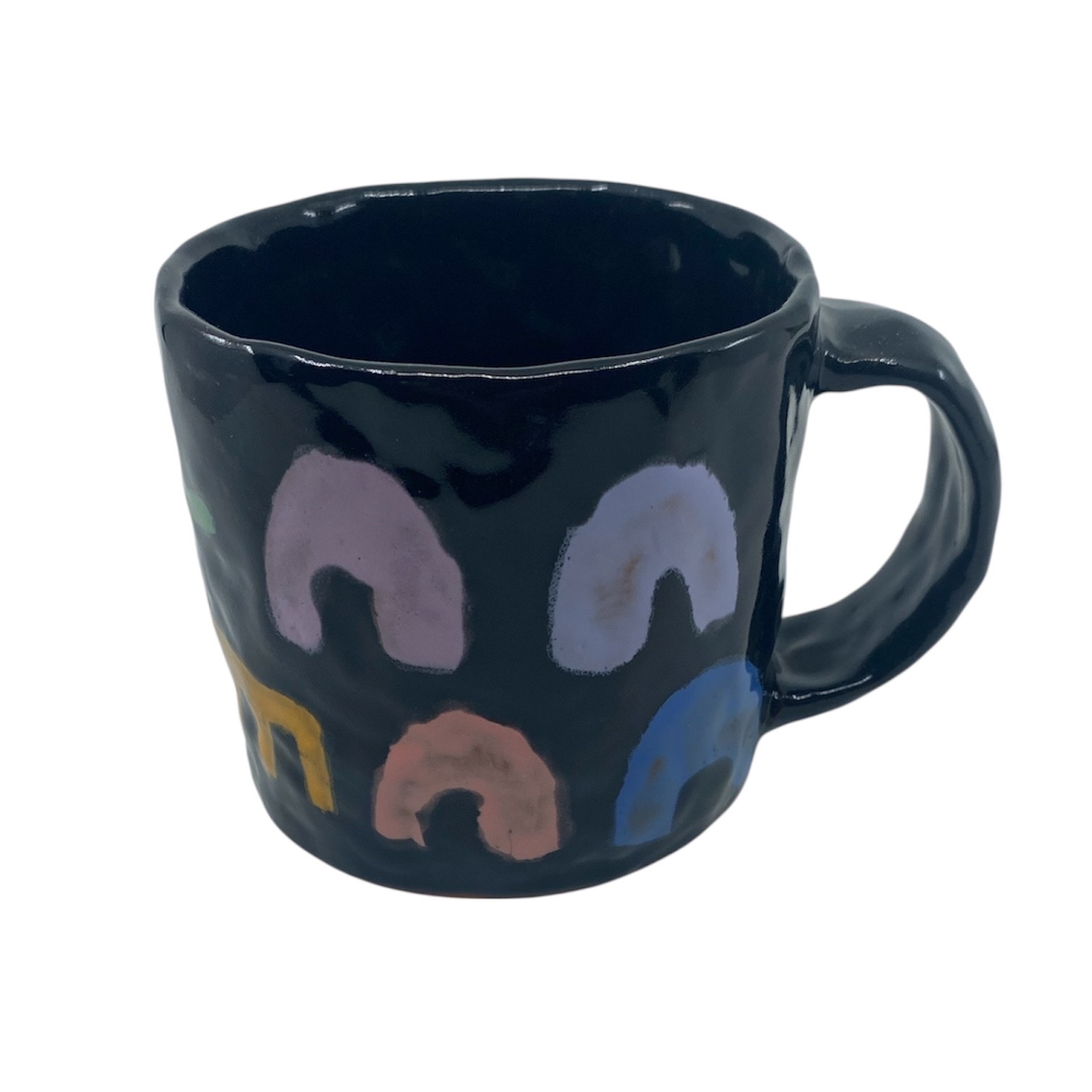 Leaves and shapes large mug