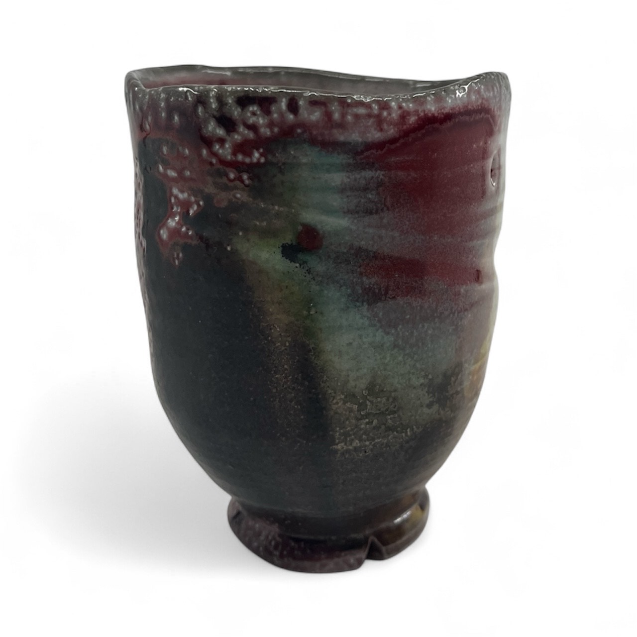 Cup, 8, wood fired, porcelain 