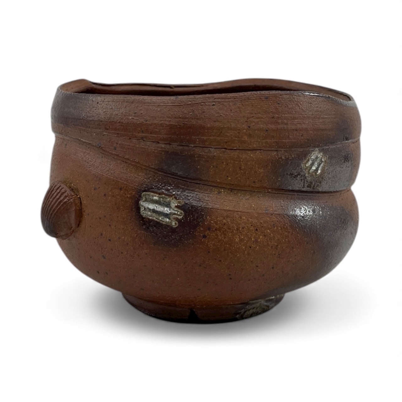 Bowl, 12, wood fired, porcelain 