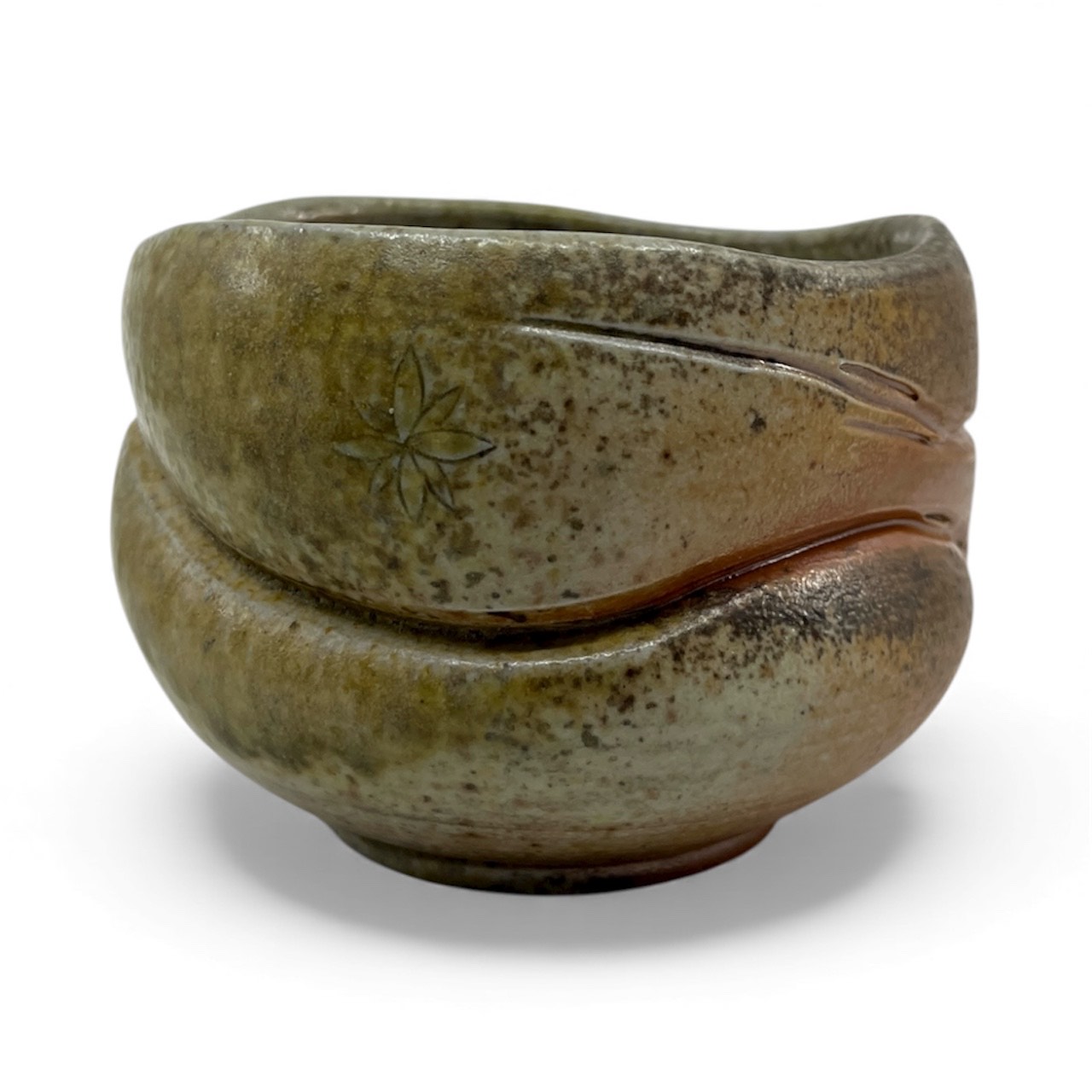 Bowl, 13, stoneware, wood fired 