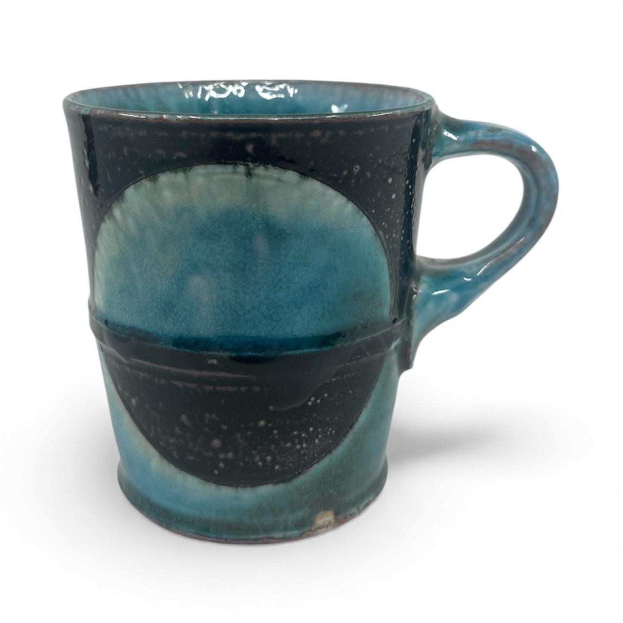 Blue and black mug