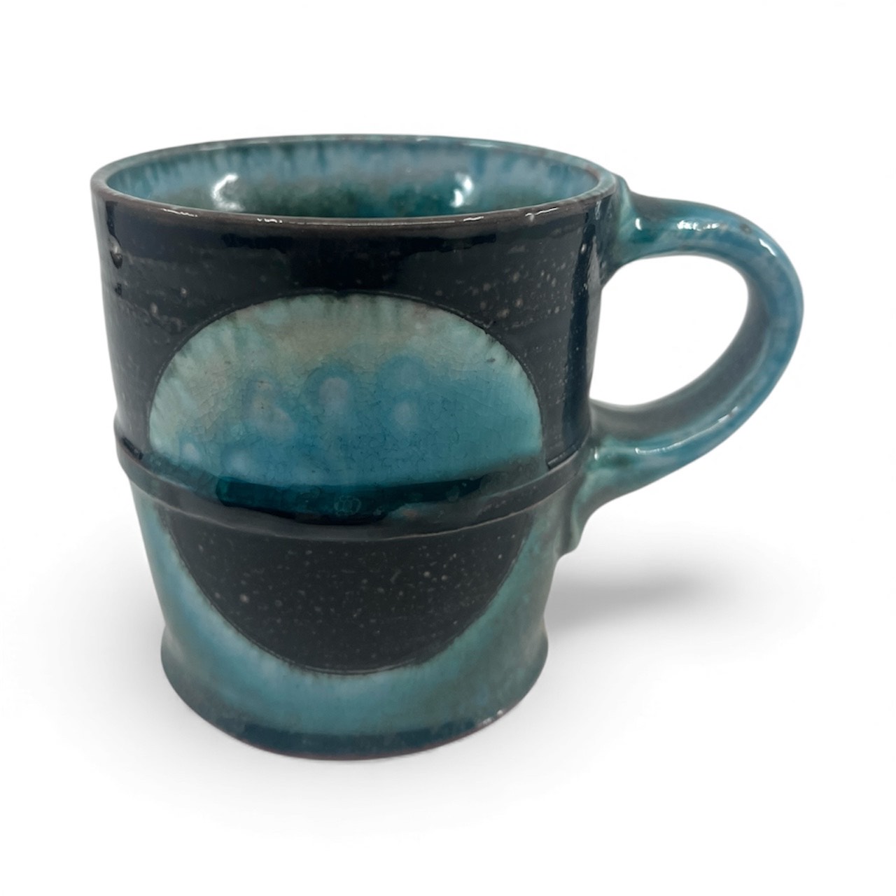 Blue and black mug