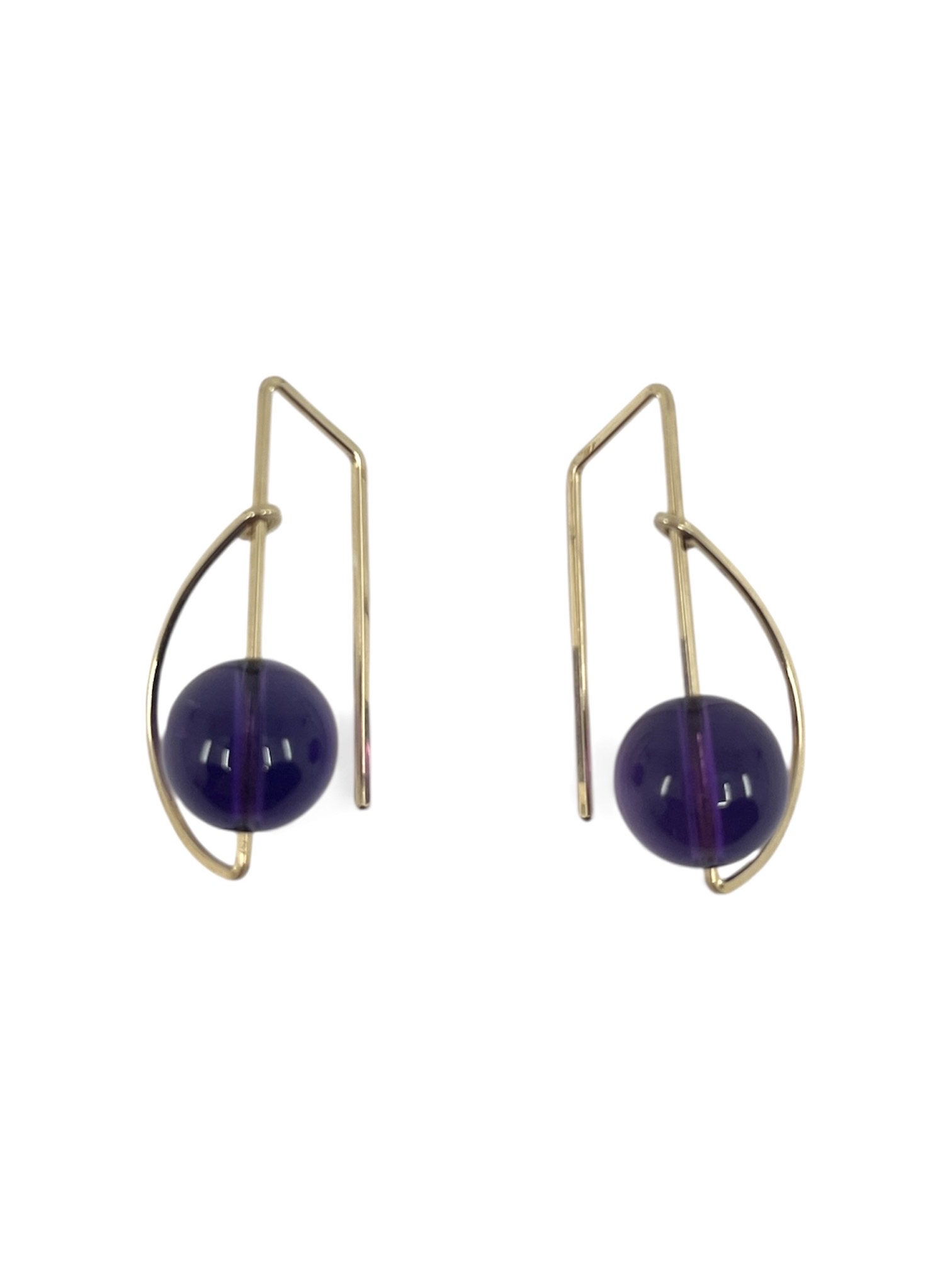 Orbit ear, gf, amethyst |Jewelry