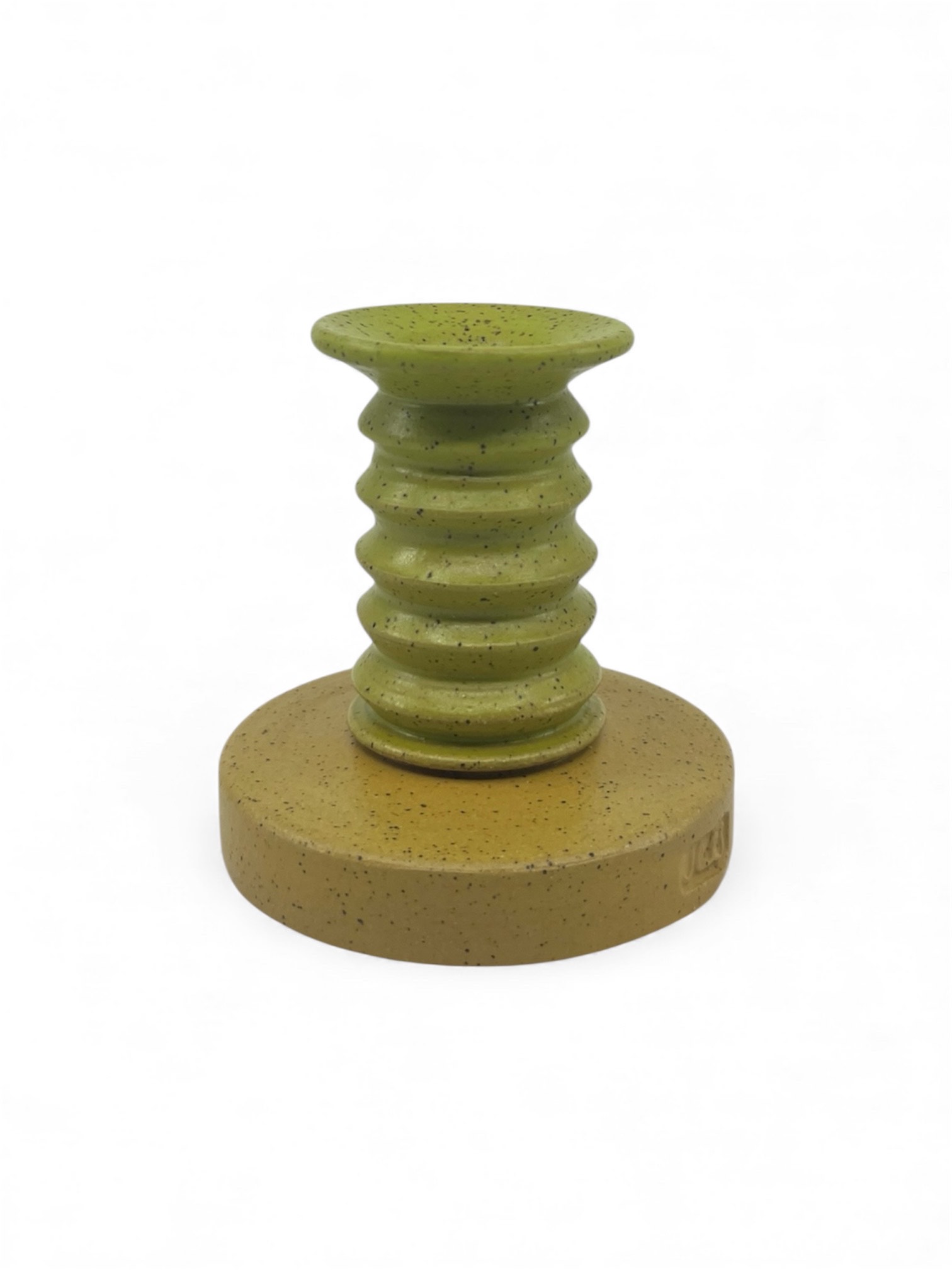 Candlestick, green/yellow