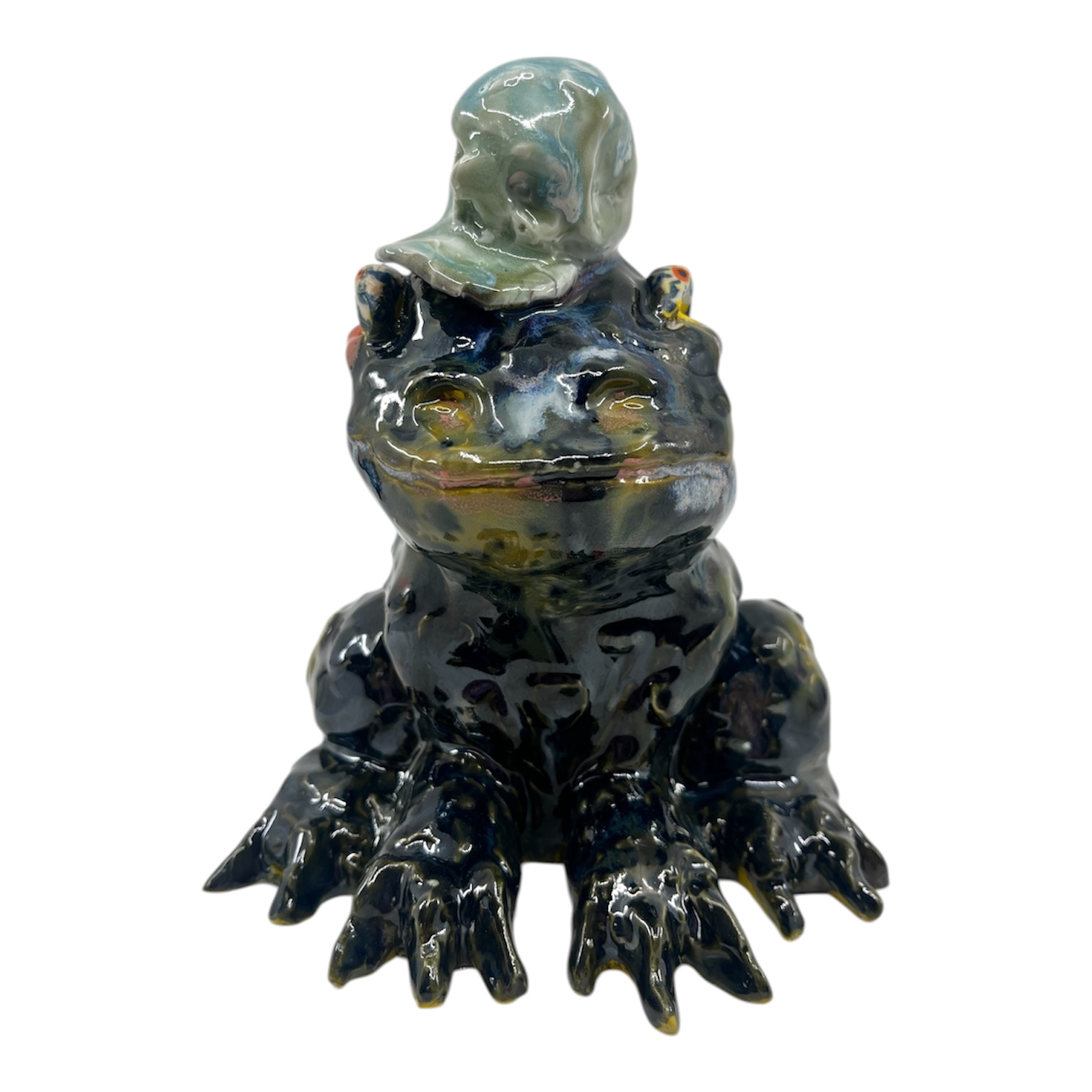 Frog days of Summer, porcelain