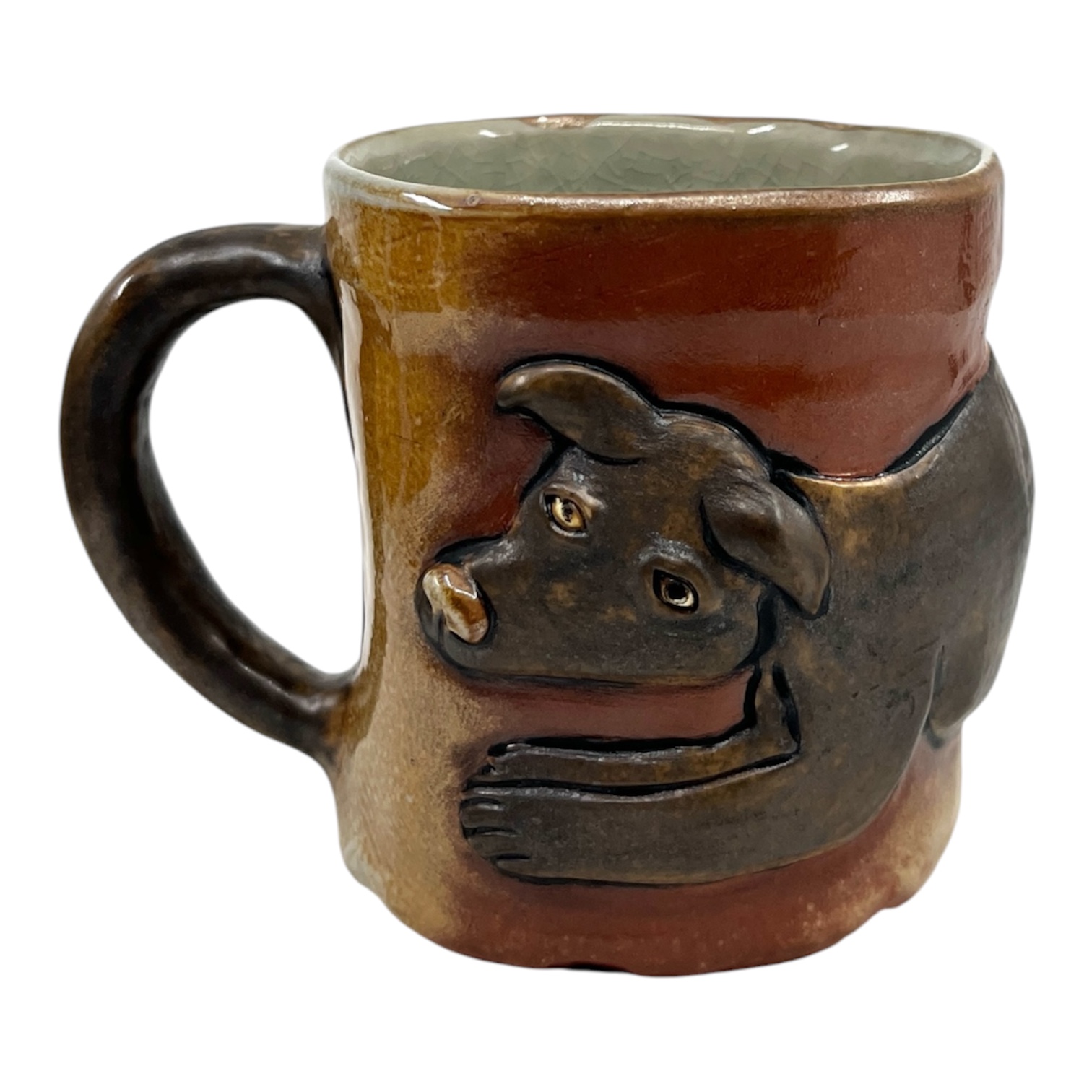 Rest mug, soda-fired stoneware