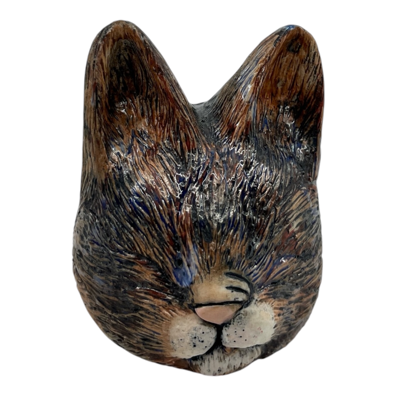 Blind wall hanging cat head