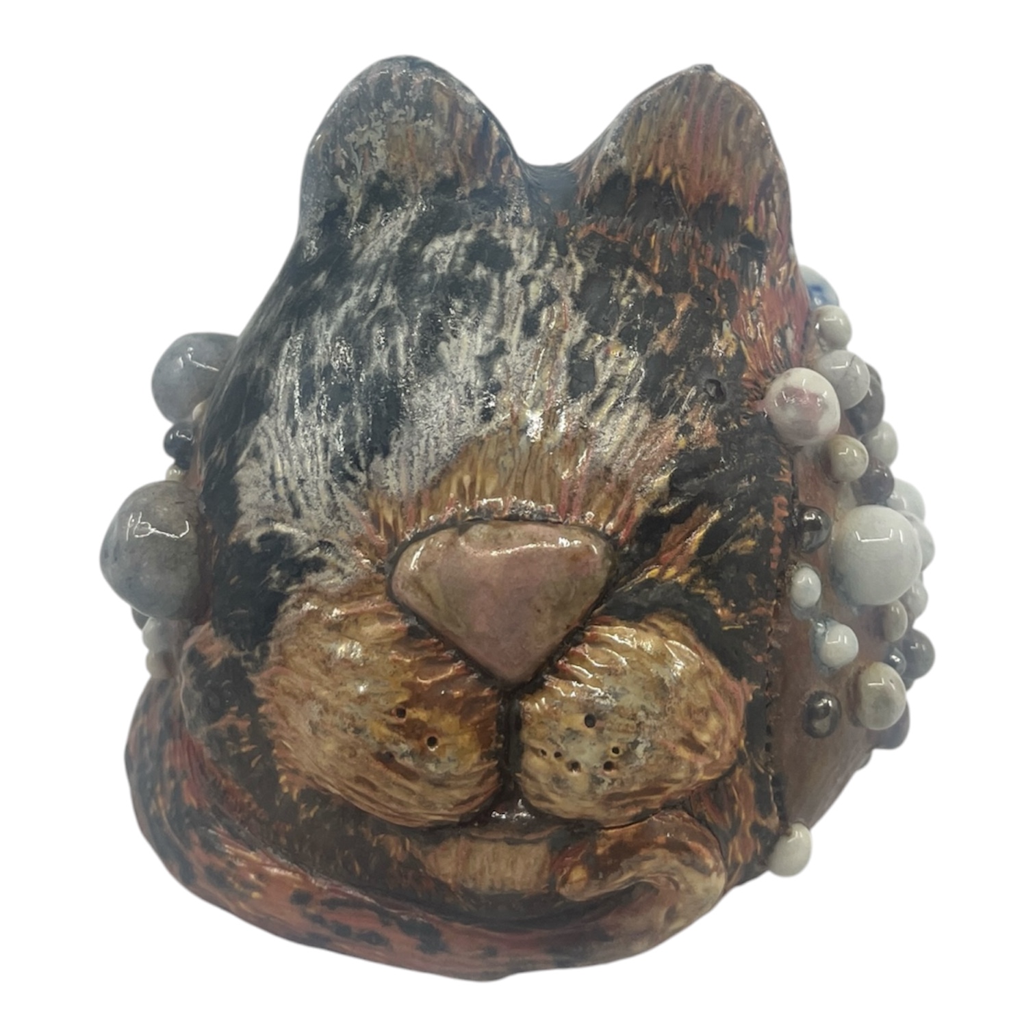 Soda Fired Cat Head with Balls