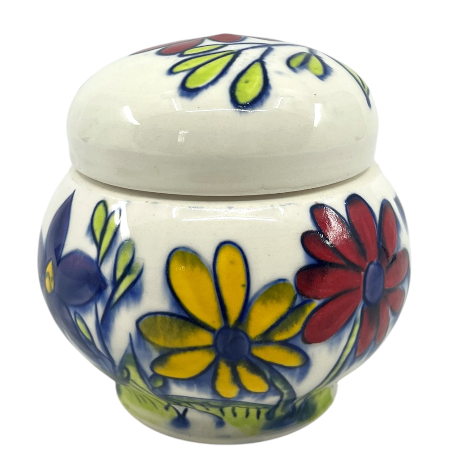 Colorful wildflower jar