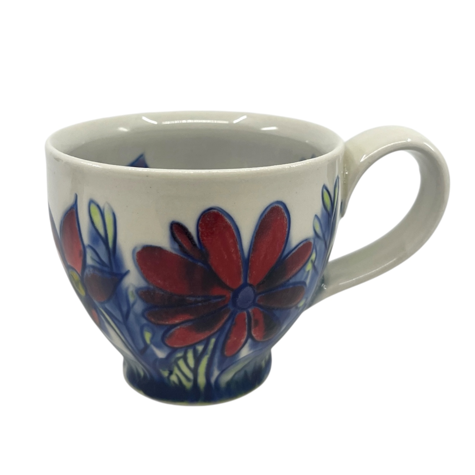 Colorful wildflower mug