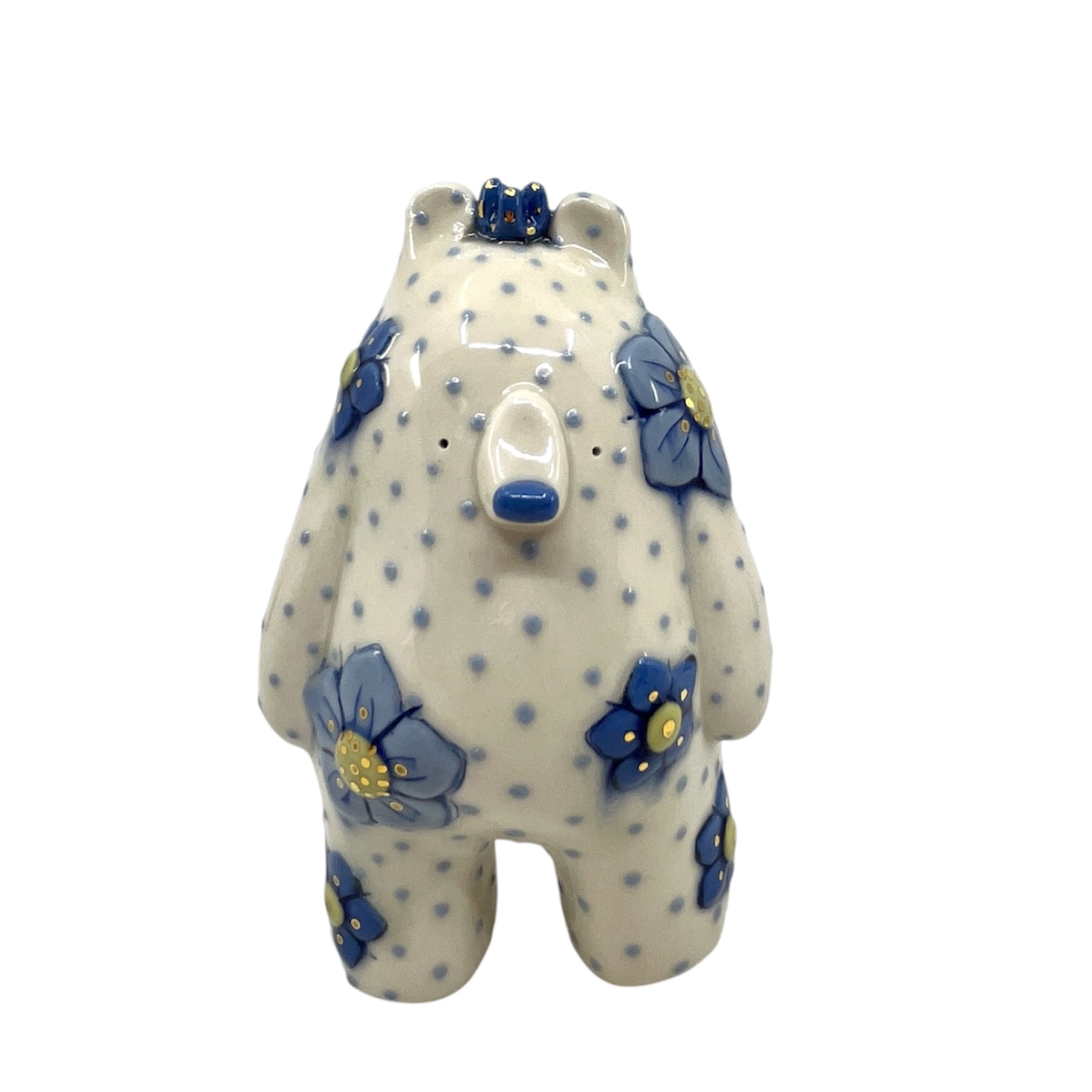 Blue dot bear