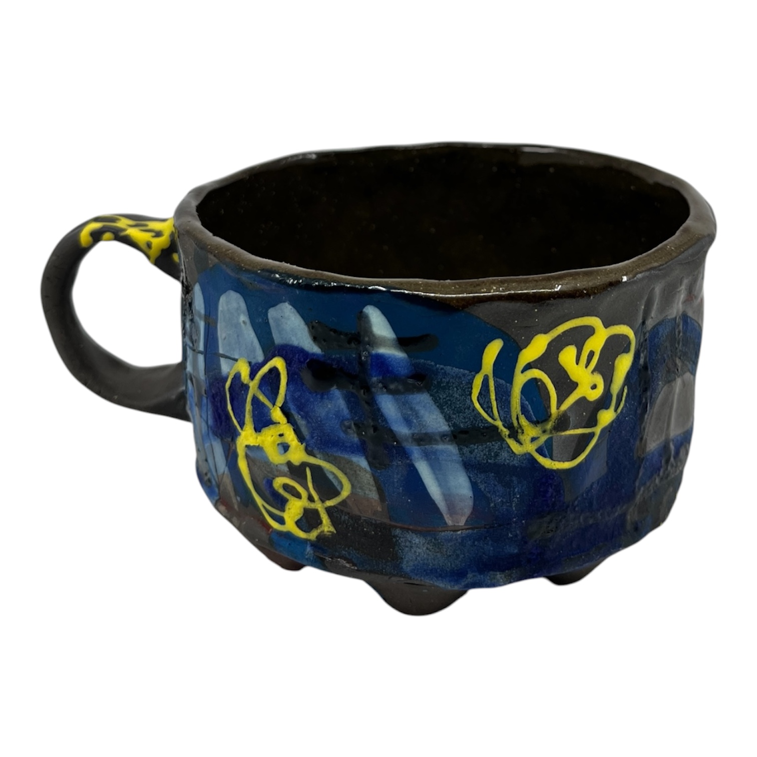 Blue & Yellow abstract mug