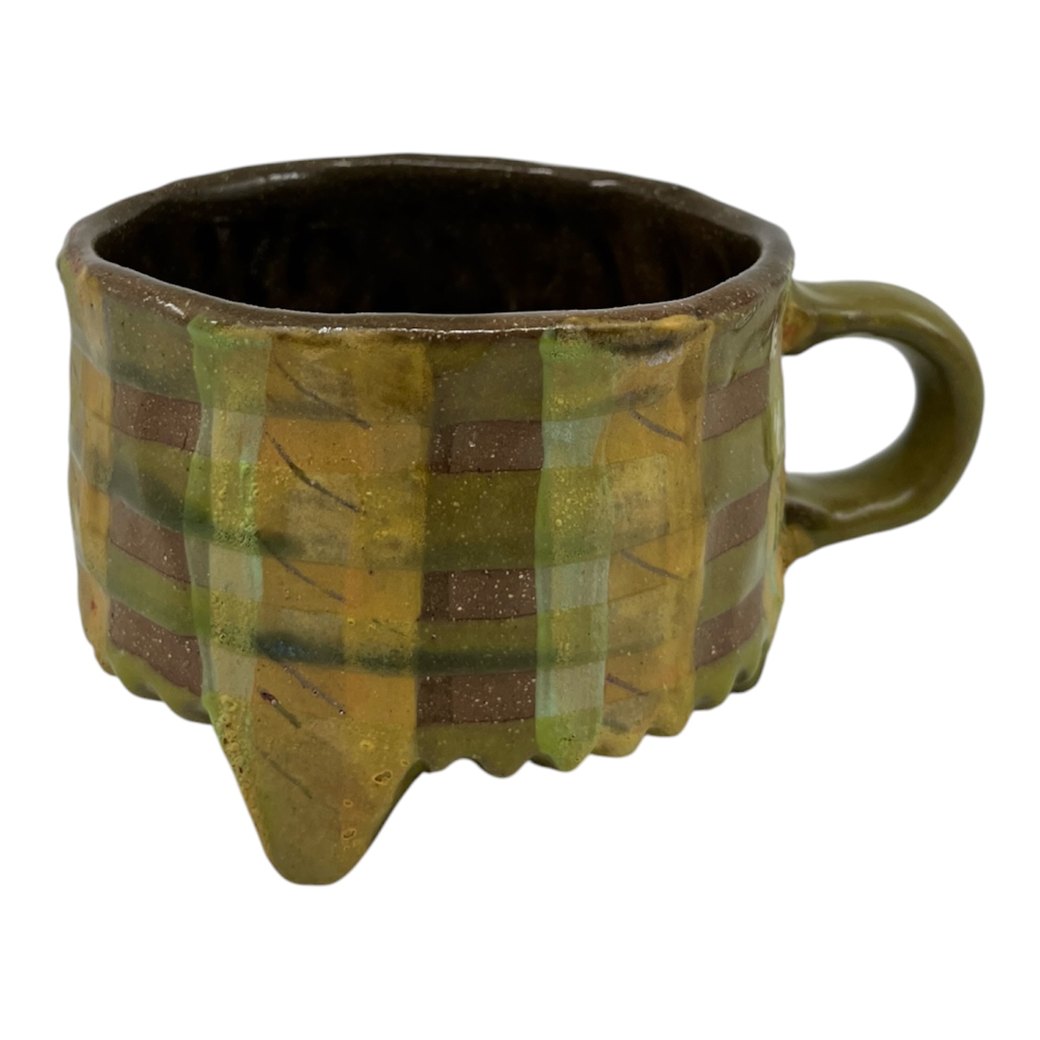 Yellow Plaid Mug