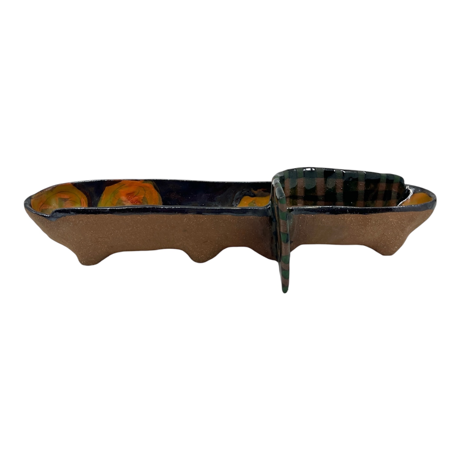 Plaid Divided Dish
