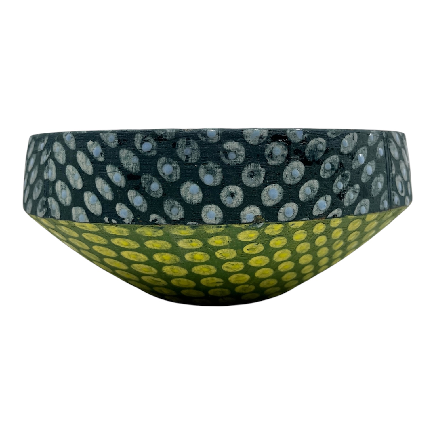 Bowl w/ blue rim