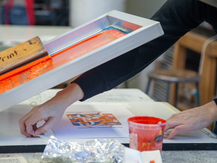Screen Printing for Handmade Books