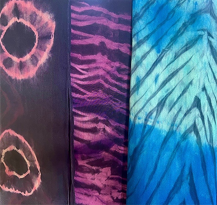 Shibori with Acid Dye on Silk Workshop