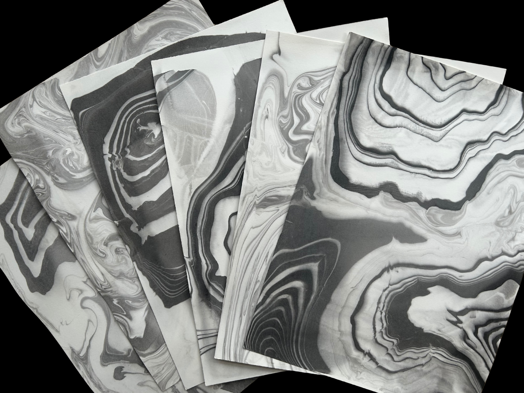 Suminagashi Paper Marbling
