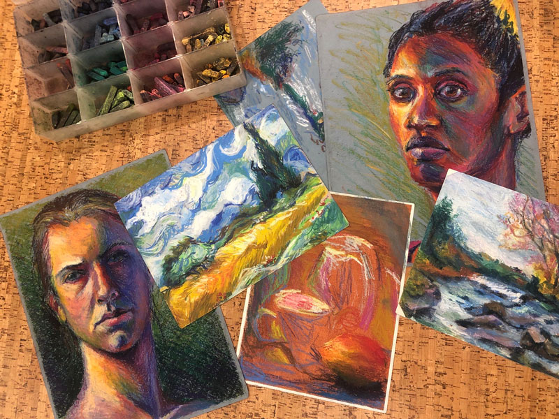Drawing with Oil Pastels
